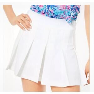 Lilly Pulitzer Luxletic Frazer Shorts Skort Resort White 14